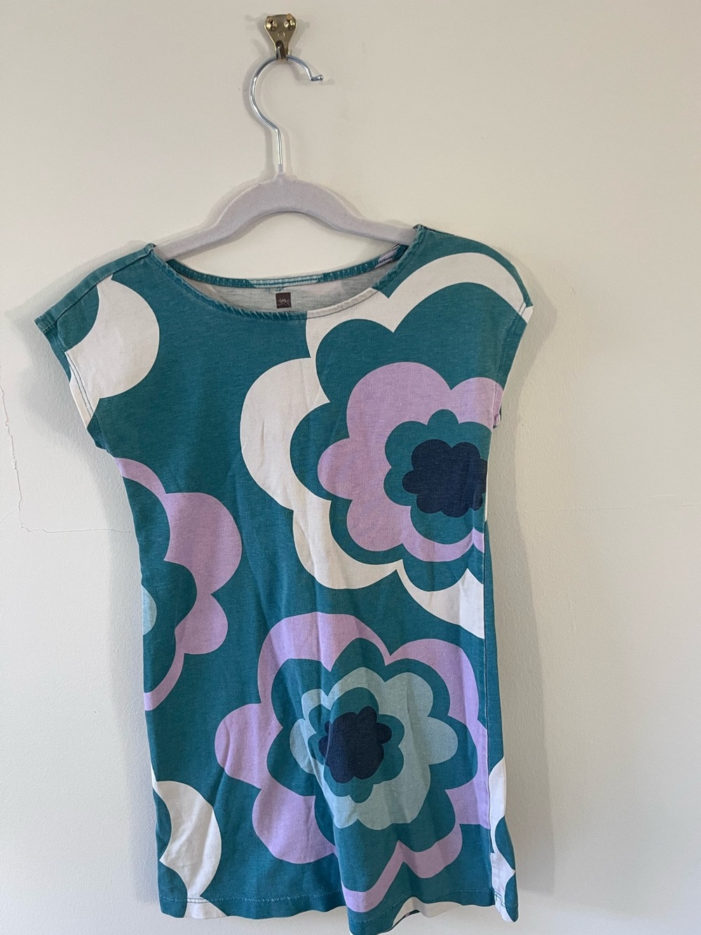 Tea Collection | Funky Floral Print Cap Sleeve Sheath Dress | Size 5